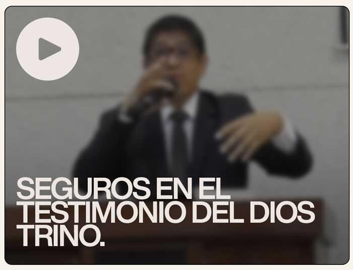 Seguros en el testimonio del Dios Trino - IEPP LOS OLIVOS